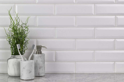 Boutique Sleek Salt Matte Ceramic Tile 3"X9" - Sweatfully