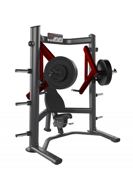 Elite Leverage Decline Chest Press - Muscle D Fitness - Commercial - Adjustable Seat - Plate Loaded - Sweatfully