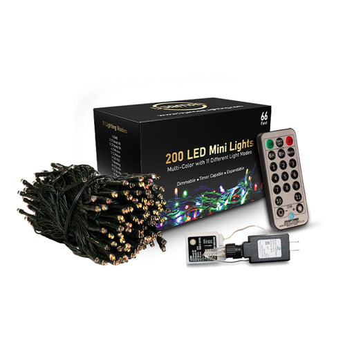 Ujamaa 200 LED 66ft Multi-Color Mini Lights (Christmas/Holidays) - Sweatfully