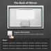Deluxe Center Glow LED Bathroom Mirror - Sweatfully