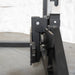 Deluxe Half Rack - Muscle D Fitness - Heavy Duty - Adjustable Safety Bars - Pull Up - Vertical Olympic Bar Storage - Sweatfully