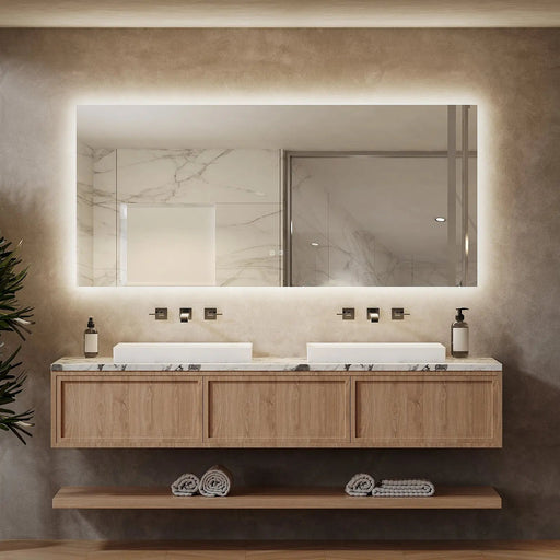 Deluxe Sleek Backlit LED Bathroom Mirror - Sweatfully