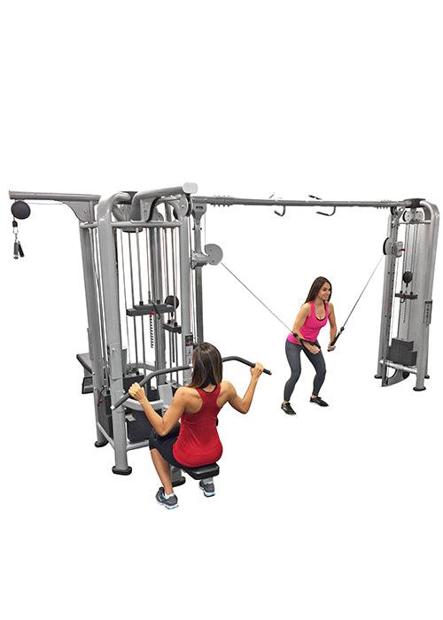 5 Stack Megatron Deluxe Jungle Gym 3 Colors - Muscle D Fitness - Commercial-Grade , Lat Pull, Low Row, Functional Column - Sweatfully