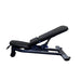 Deluxe Adjustable Bench - Muscle D Fitness - Adjustable Moveable Padded Bench Black Silver - Sweatfully