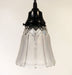 Antique Diamond 1960's Frost PENDANT Light - Sweatfully