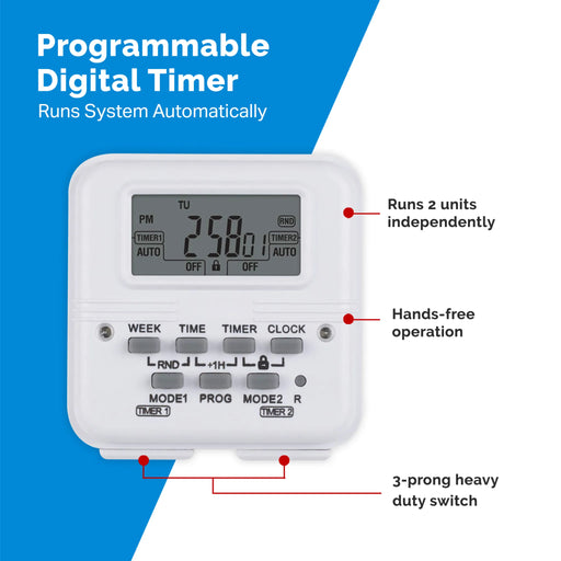 XPOWER Everest Programmable Sanitizing System (PSS) – 2000 CFM HEPA Air Purifier with Digital Timer & IAQ - Sweatfully