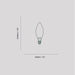 Candle E12 Matte White LED Bulb - Sweatfully