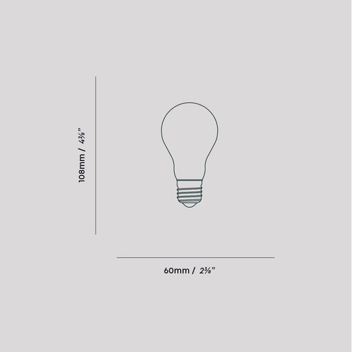 Globe E26 Matte White LED Bulb - Sweatfully