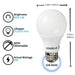 Ujamaa 60w Watt Equivalent LED Light Bulbs (Warm White) - 4-Pack - Sweatfully