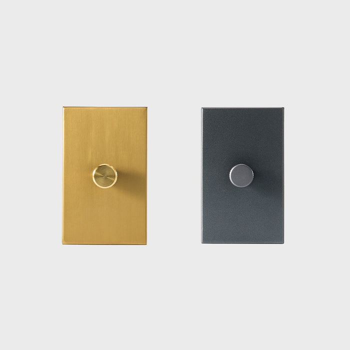 Single Rotary Wall Dimmer in Graphite - Sweatfully