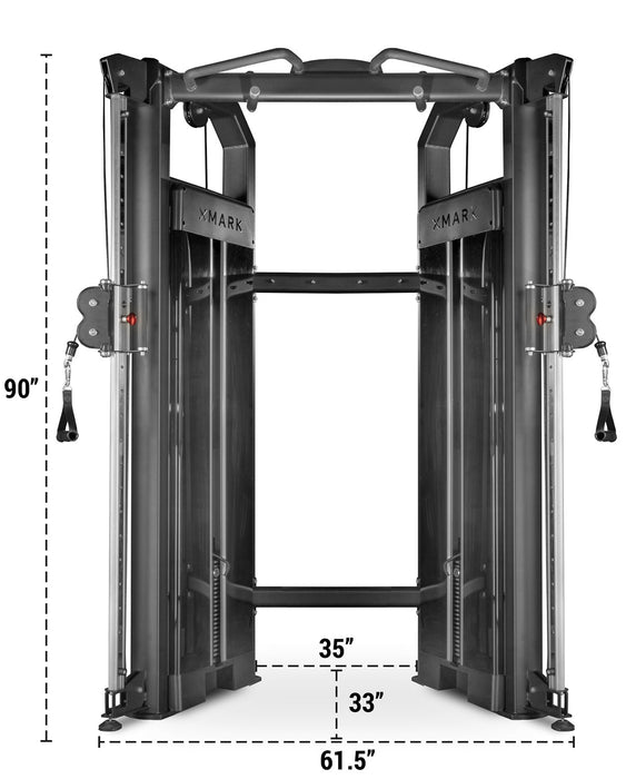 XMARK Functional Trainer With Dual 230 lb Weight Stacks FT-9040 - Sweatfully