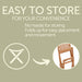 Emmett Natural Teak Indoor/Outdoor Folding Bar Stool - Sweatfully