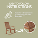 Telluride Oiled Teak Outdoor Patio Rocking Chair - Sweatfully