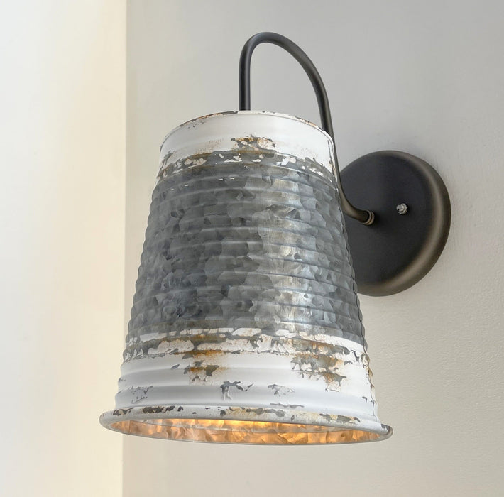 Distressed Large Farmhouse Wall Sconce Light - Sweatfully