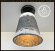 Distressed Large Corrugated Galvanized Barn Ceiling Light - Sweatfully