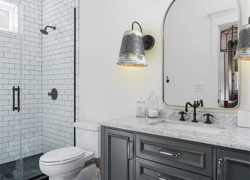 Distressed Large Farmhouse Wall Sconce Light - Sweatfully