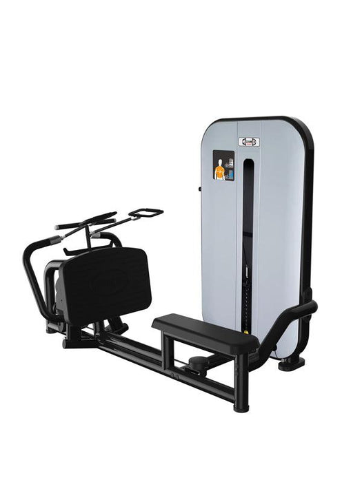 Vogue Diverging Low Row- Seated - Pin Selectorized - Lats Delts Rhomboids Traps Workout - Sweatfully