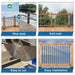 Durable Hollow Deck Balusters with Screws - Sweatfully