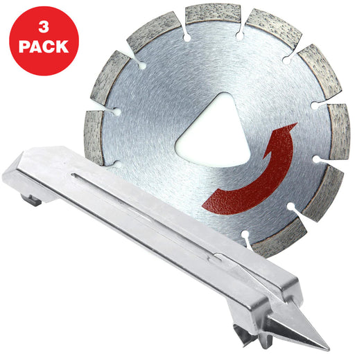6" XP Red Series Diamond Premium Hard Concrete Saw Blade – 3 Pack - Sweatfully