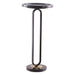 12" Black Round Side Table - Sweatfully