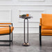 12" Black Round Side Table - Sweatfully