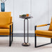 12" Black Round Side Table - Sweatfully
