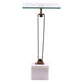 11" Modern Martini Table with White Marble - Sweatfully