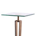11" Modern Martini Table with White Marble - Sweatfully