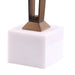 11" Modern Martini Table with White Marble - Sweatfully