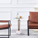 11" Modern Martini Table with White Marble - Sweatfully