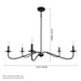 Ellie 5-Light Elegant Industrial Dimmable Chandelier - Sweatfully