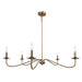 Ellie 5-Light Elegant Industrial Dimmable Chandelier - Sweatfully