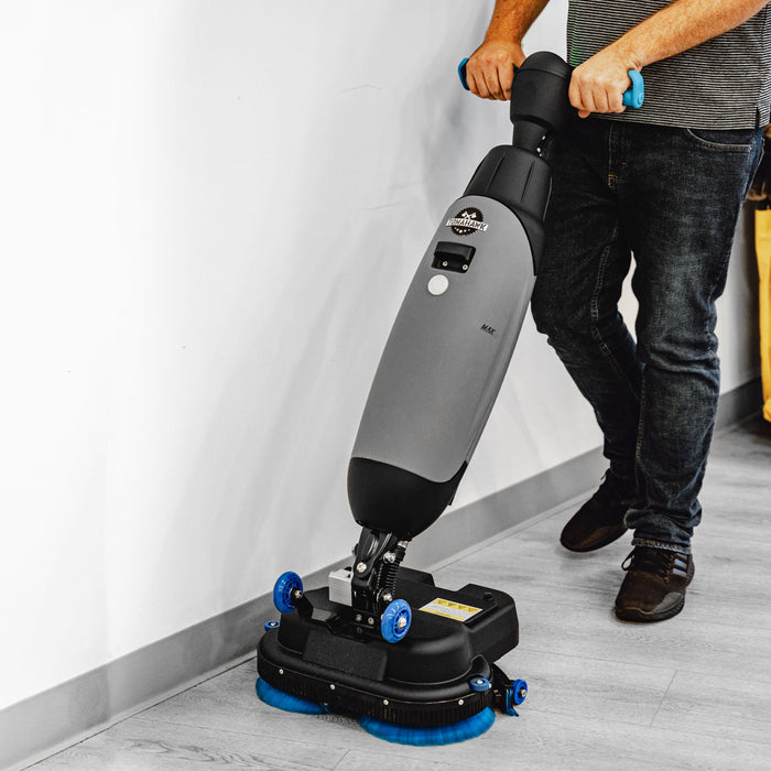 Electric Floor Scrubber Cleaner with 18” Power Mop Brushes Cordless 36V Battery Powered - Sweatfully
