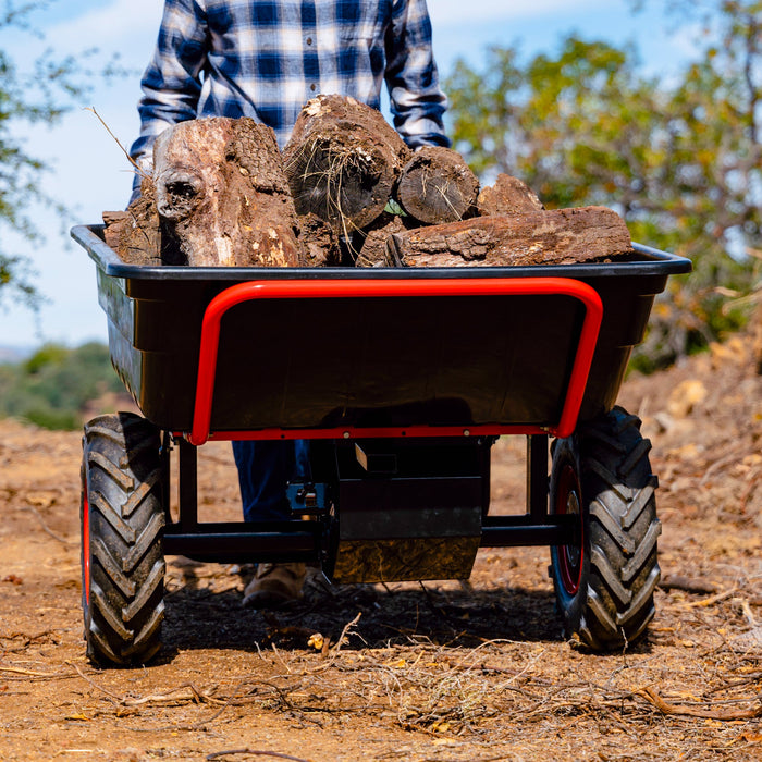 Heavy Duty Electric Utility Cart 40V Battery-Powered Wheelbarrow 660-lb. Bucket Capacity - Sweatfully