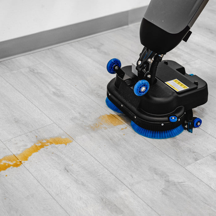 Electric Floor Scrubber Cleaner with 18” Power Mop Brushes Cordless 36V Battery Powered - Sweatfully