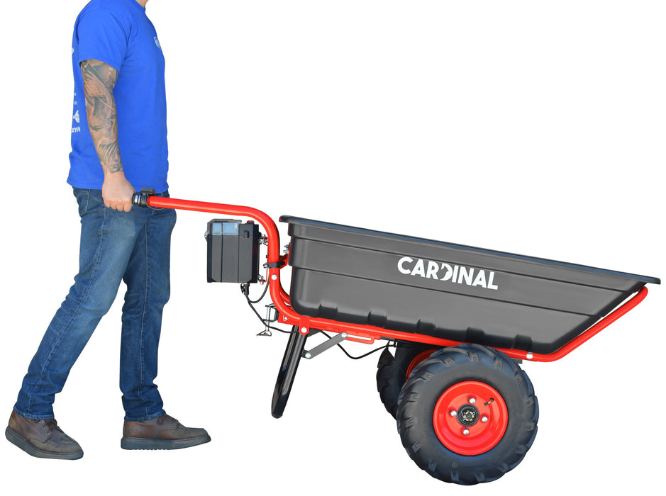 Heavy Duty Electric Utility Cart 40V Battery-Powered Wheelbarrow 660-lb. Bucket Capacity - Sweatfully
