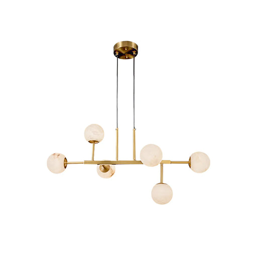 Elegant Ball Alabaster Chandelier - Sweatfully