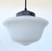 STYLISH MODERN SCHOOLHOUSE 1930s Globe Pendant Light - Sweatfully