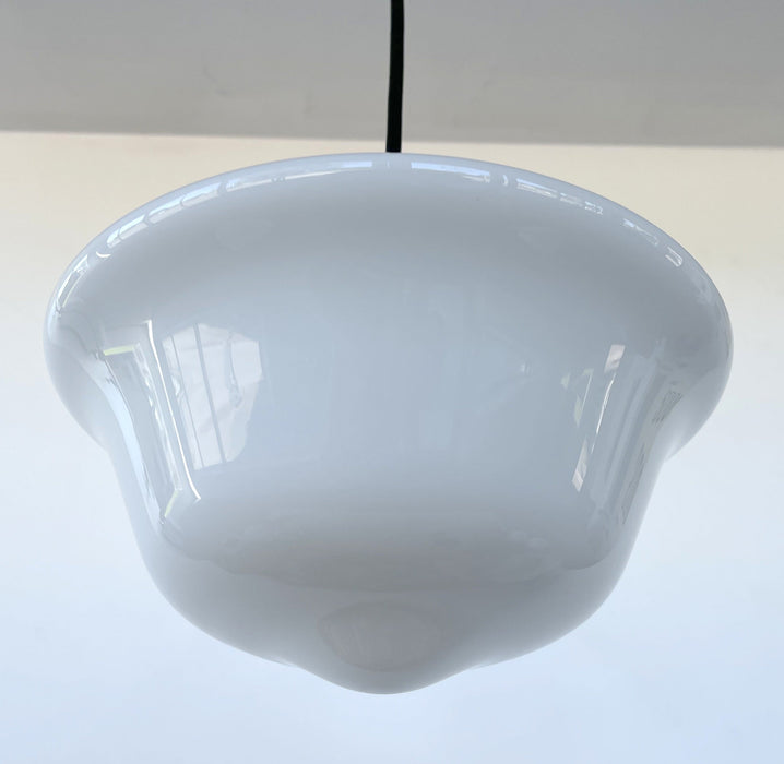 STYLISH MODERN SCHOOLHOUSE 1930s Globe Pendant Light - Sweatfully