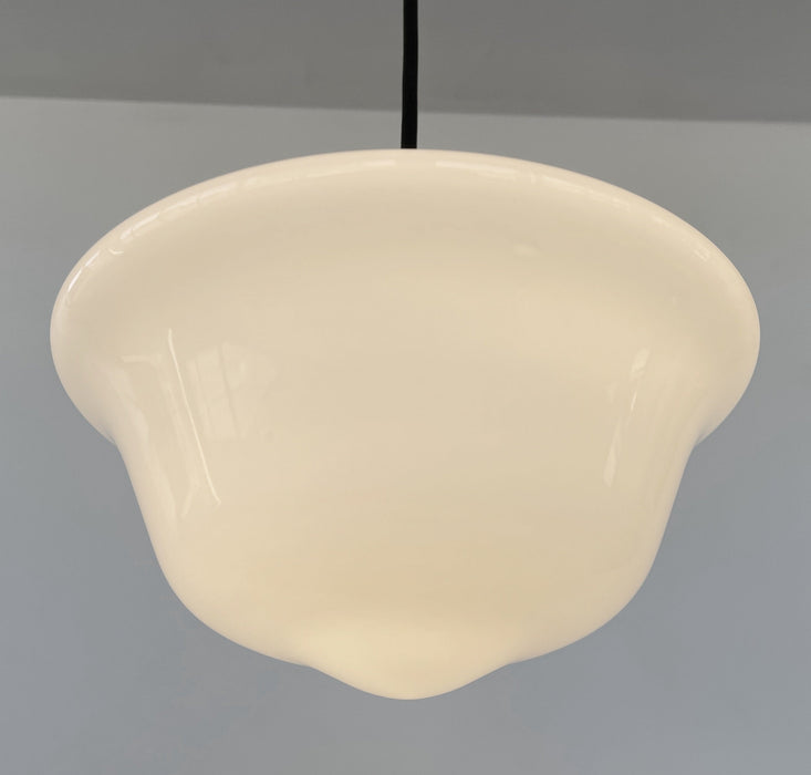 STYLISH MODERN SCHOOLHOUSE 1930s Globe Pendant Light - Sweatfully