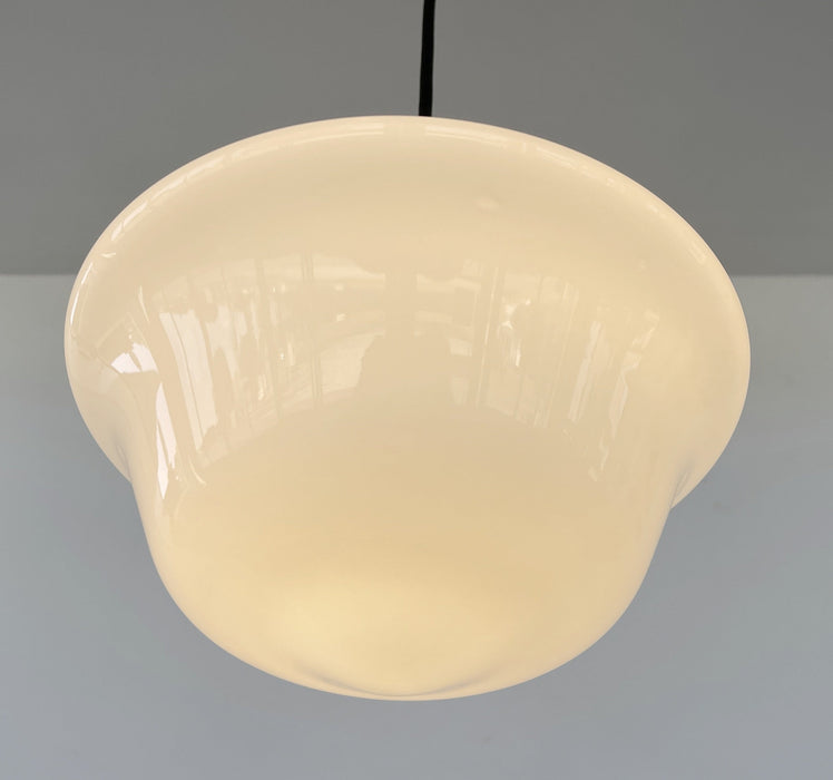 STYLISH MODERN SCHOOLHOUSE 1930s Globe Pendant Light - Sweatfully