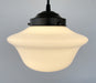 STYLISH MODERN SCHOOLHOUSE 1930s Globe Pendant Light - Sweatfully