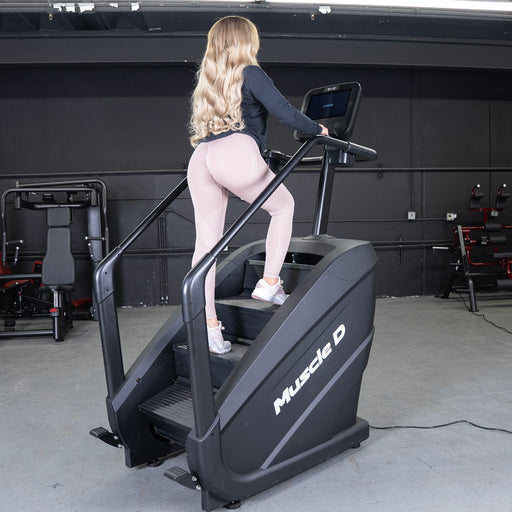 Elite Commercial Stair Climber - Touch Screen - Muscle D Fitness - Sweatfully
