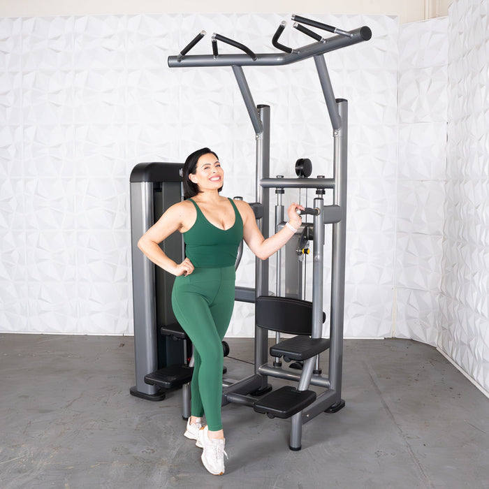 Elite Plus Assisted Chin Dip Machine | Muscle D Fitness - Sweatfully