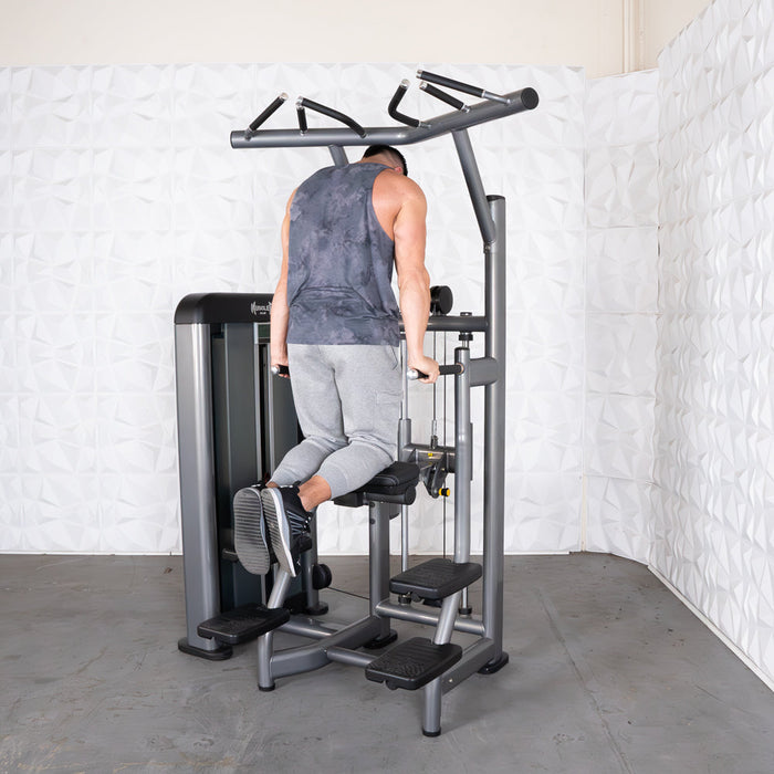 Elite Plus Assisted Chin Dip Machine | Muscle D Fitness - Sweatfully