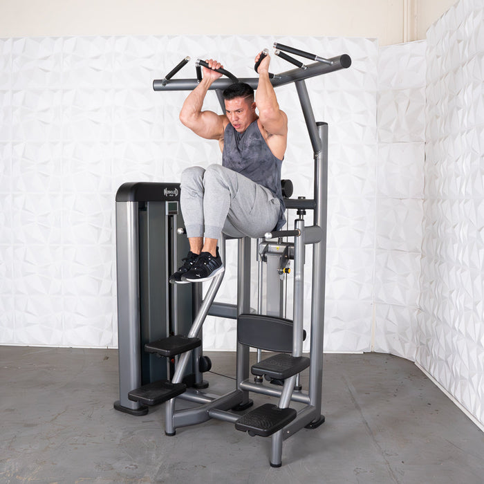 Elite Plus Assisted Chin Dip Machine | Muscle D Fitness - Sweatfully