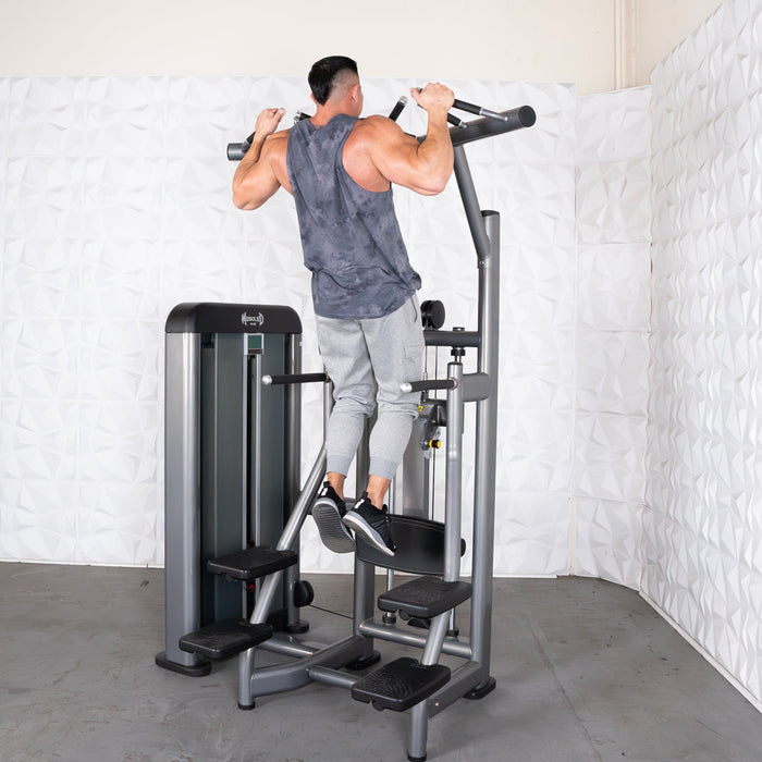 Elite Plus Assisted Chin Dip Machine | Muscle D Fitness - Sweatfully