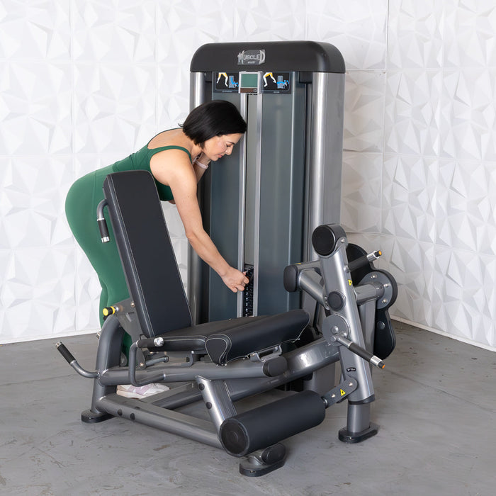 Elite Plus Leg Extension / Prone Leg Curl Combo | Muscle D Fitness - Sweatfully