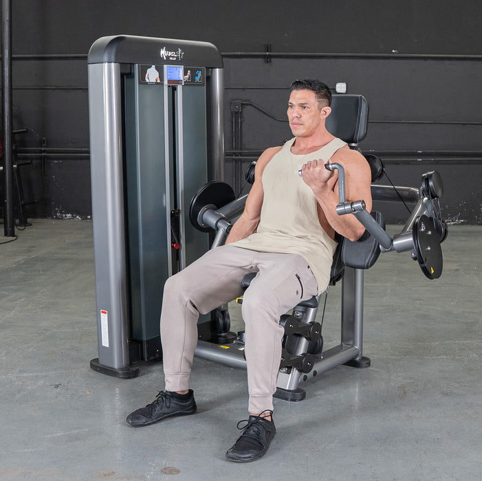 Elite Plus Biceps Curl Machine | Muscle D Fitness - Sweatfully