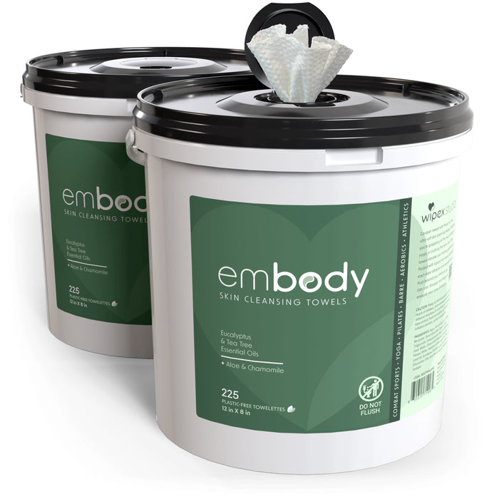 Embody® 225ct Eco Body Wipes – Refill Bucket for Wellness Studios - Sweatfully